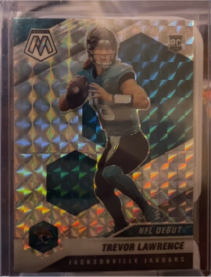 2021 Panini Mosaic #241 Trevor Lawrence NFL Debut — front