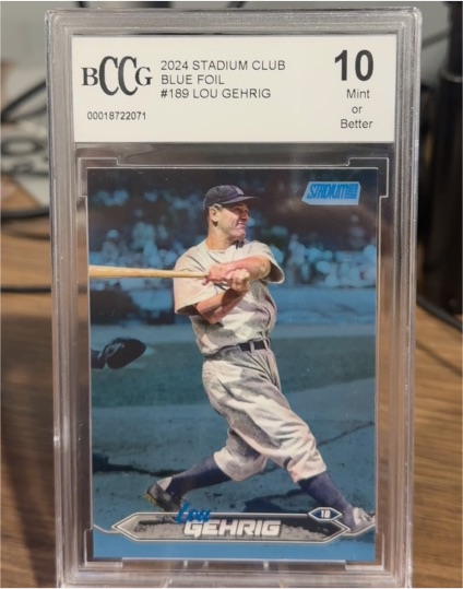 2024 Stadium Club #189 Lou Gehrig — front
