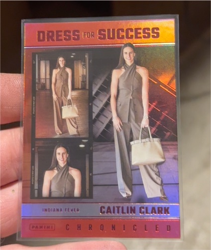 2025 Panini Chronicled #61 Caitlin Clark Dress for Success — front