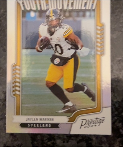 2024 Panini Prestige Youth Movement #YM-JWN Jaylen Warren — front