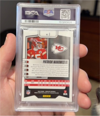2023 Panini Absolute Football #3 Patrick Mahomes II — front