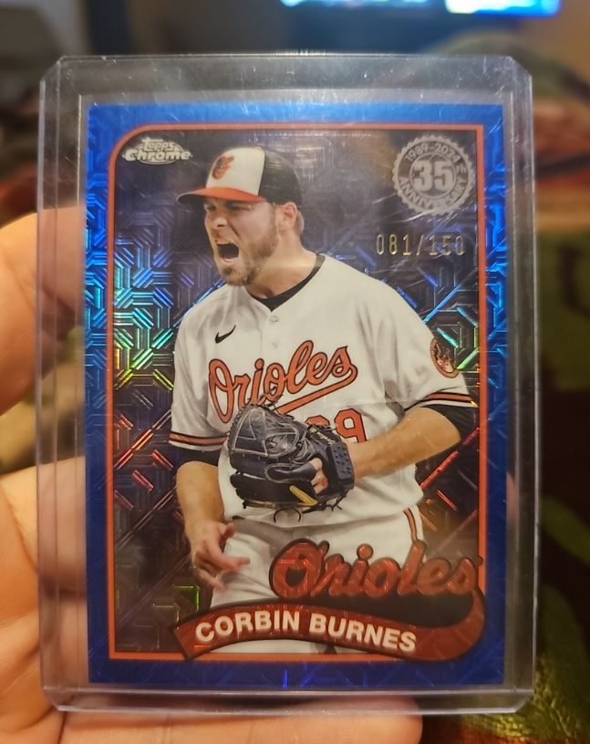 2024 Topps Series 2 1989 Topps Chrome Silver Pack Mojo #2T89C-33 Corbin Burnes — front