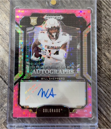 2025 Panini Prizm Draft Picks #DPA-WSH Will Sheppard — front