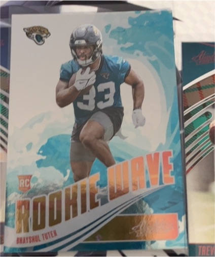 2025 Panini Absolute #RW-BTN Bhayshul Tuten Rookie Wave — front