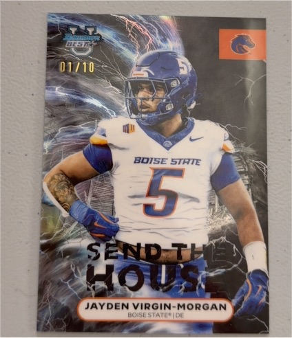 2025 Bowman Best #SH-2 Jayden Virgin-Morgan Send The House — front