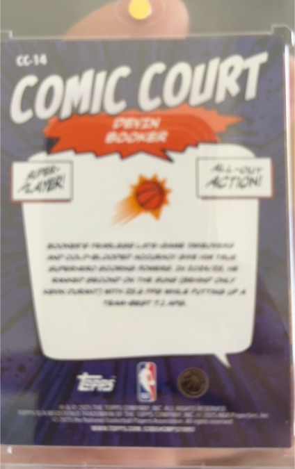 2023 Topps Comic Court #CC-14 Devin Booker — front