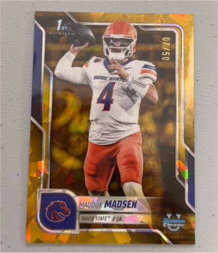 2025 Bowman University Chrome #24 Maddux Madsen — front