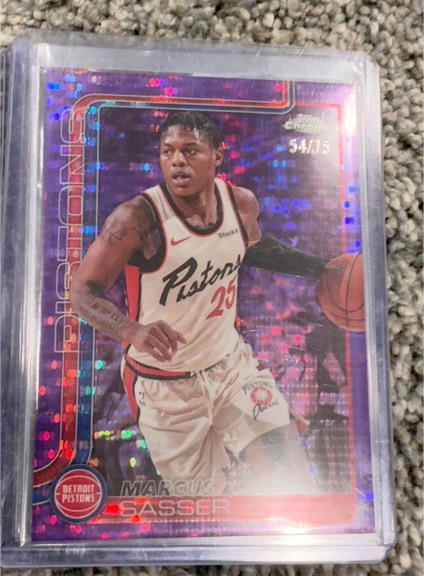 2025-26 Topps Chrome #35 Marcus Sasser — front