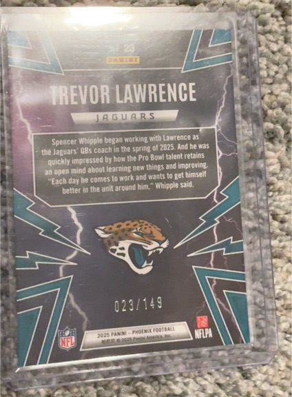 2025 Panini Phoenix Football #23 Trevor Lawrence — front