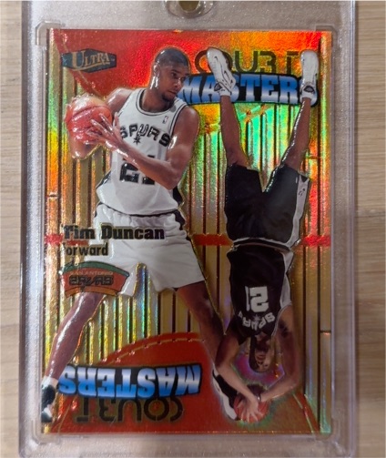 1997 Ultra #18CM Tim Duncan Court Masters — front