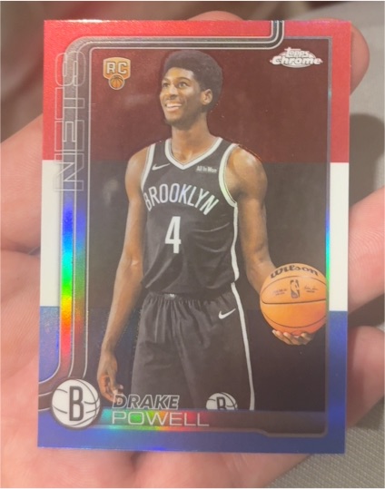 2025-26 Topps Chrome #272 Drake Powell — front