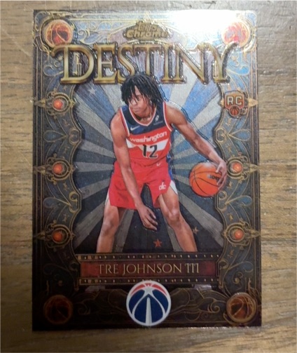 2025-26 Topps Chrome Destiny #D-6 Tre Johnson III — front