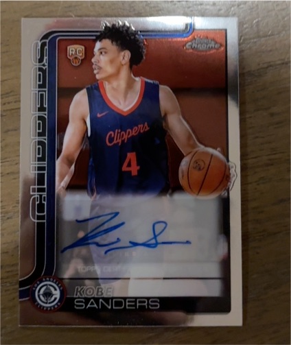 2025 Topps Chrome #RC Kobe Sanders — front