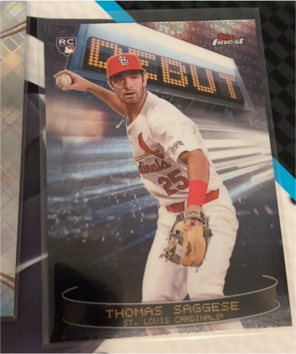 2025 Topps Finest #D-21 Thomas Saggese — front