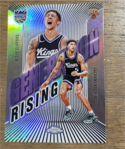 2025-26 Topps Chrome #GR-16 Nique Clifford Generation Rising — front