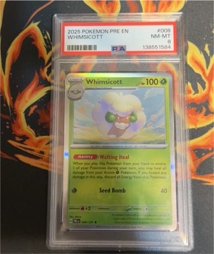 2025 Pokémon Prismatic Evolutions #008 Whimsicott — front