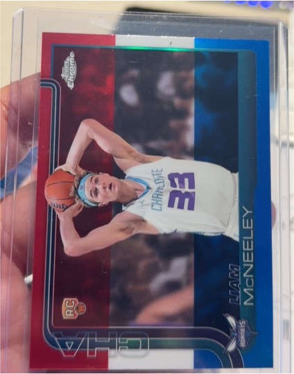 2025-26 Topps Chrome #279 Liam McNeeley — front