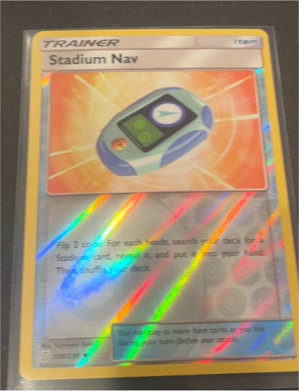 2019 Pokémon Sun & Moon Unified Minds #208 Stadium Nav — front