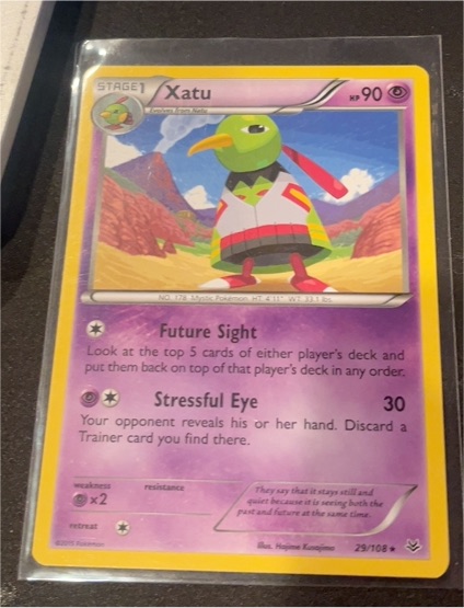2015 Pokémon XY Roaring Skies #29 Xatu — front