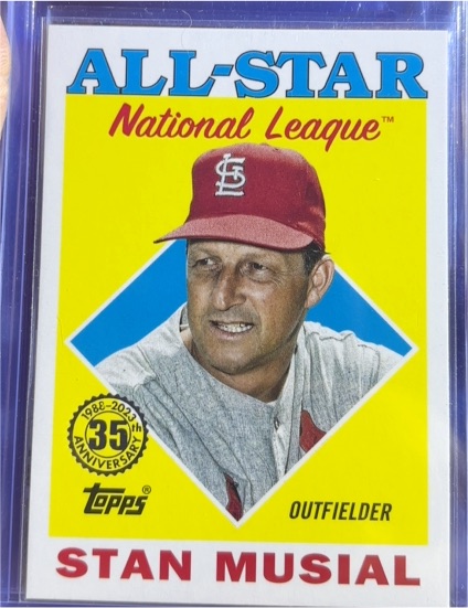 2023 Topps #88AS-48 Stan Musial 1988 Topps Baseball 35th Anniversary All-Stars — front