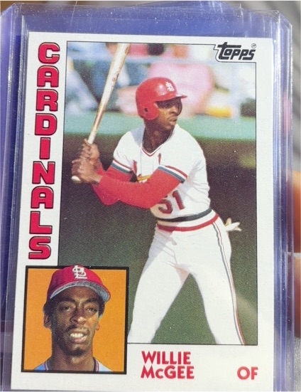 1984 Topps #310 Willie McGee — front