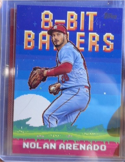 2025 Topps #8B-11 Nolan Arenado 8-Bit Ballers — front
