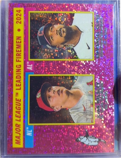 2025 Topps Heritage Chrome #205 Emmanuel Clase / Ryan Helsley — front