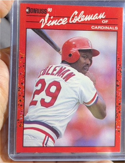 1990 Donruss #279 Vince Coleman — front