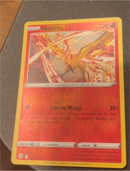 2022 Pokémon Brilliant Stars #021 Moltres — front