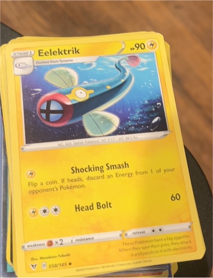 2020 Pokémon Vivid Voltage #058 Eelektrik — front