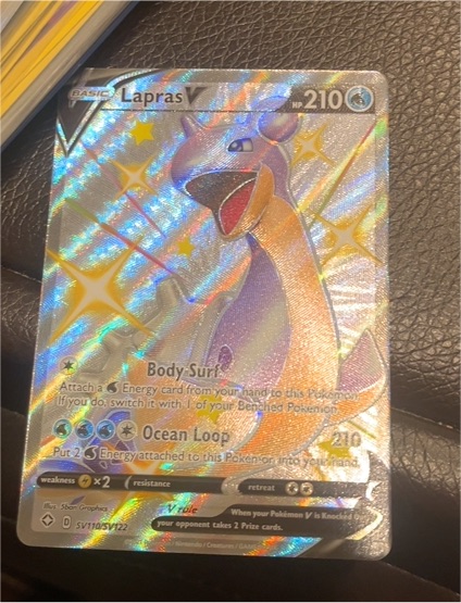2021 Pokémon Shining Fates #SV110 Lapras V — front