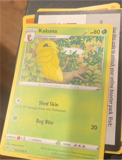 2020 Pokémon Vivid Voltage #002 Kakuna — front
