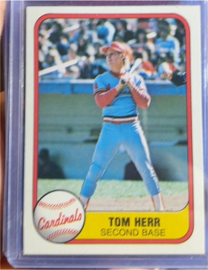 1981 Fleer #550 Tom Herr — front