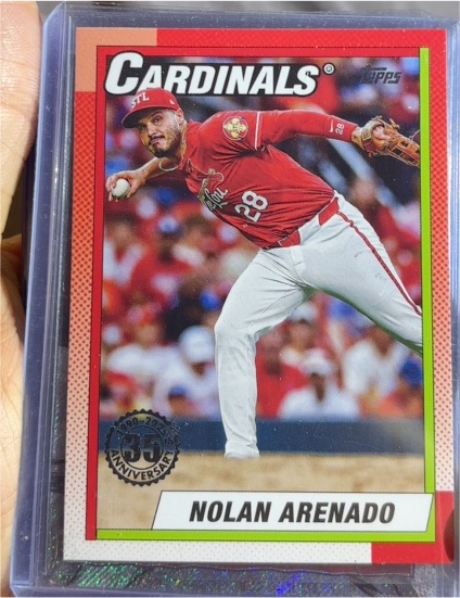 2025 Topps #T90-52 Nolan Arenado 1990 Topps Baseball 35th Anniversary — front