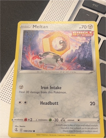 2021 Pokémon Fusion Strike #188 Meltan — front