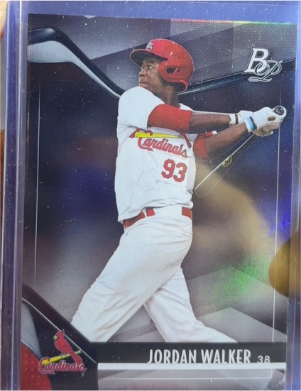 2021 Bowman Platinum Top Prospects #TOP-34 Jordan Walker — front