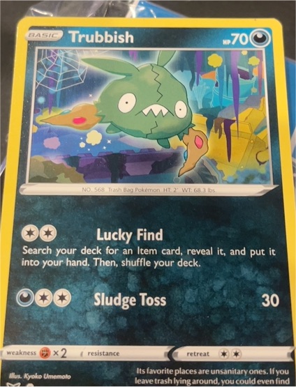 2020 Pokemon Sword & Shield Vivid Voltage #110 Trubbish — front