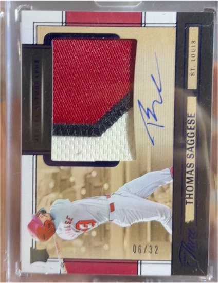 2025 Panini Three and Two #JK-TS Thomas Saggese — front