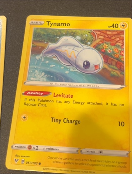 2020 Pokemon SWSH04: Vivid Voltage #057 Tynamo — front