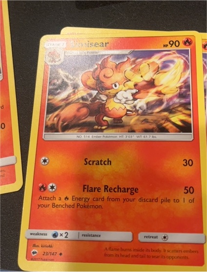 2017 Pokemon Burning Shadows #23 Simisear — front