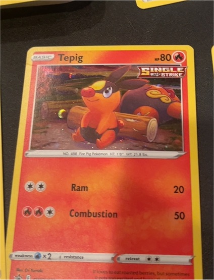 2021 Pokémon SWSH172 Tepig — front