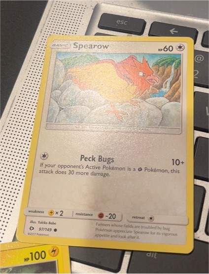 2017 Pokémon Sun & Moon #97 Spearow — front