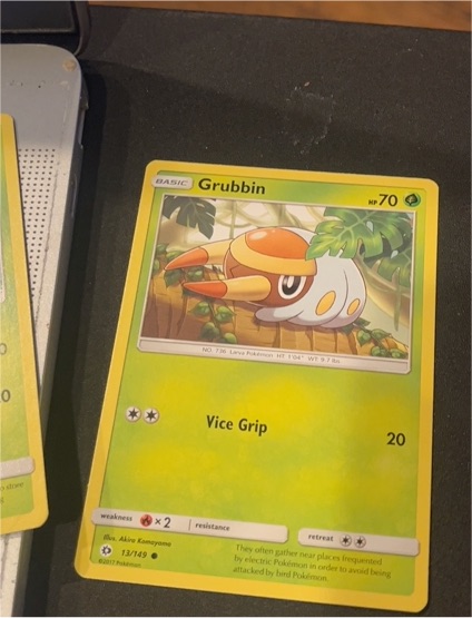 2017 Pokémon Sun & Moon #13 Grubbin — front