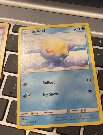 2019 Pokémon Sun & Moon Cosmic Eclipse #49 Spheal — front