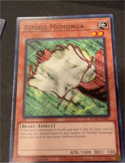 2002 Yu-Gi-Oh! Magic Ruler #MRL-086 Nimble Momonga — front