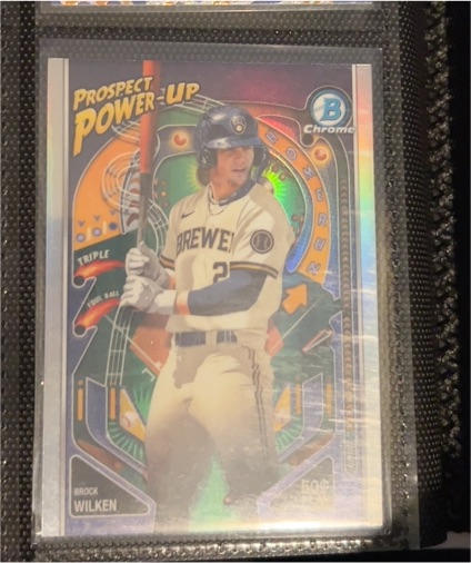 2024 Bowman Chrome Prospect Power-Up #PP-7 Brock Wilken — front