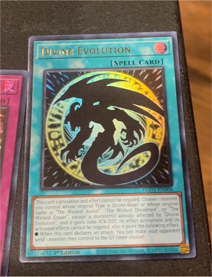 2021 Yu-Gi-Oh! EGO1-EN004 Divine Evolution — front