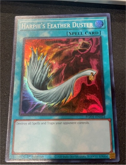 2020 Yu-Gi-Oh! EGO1-EN022 Harpie's Feather Duster — front