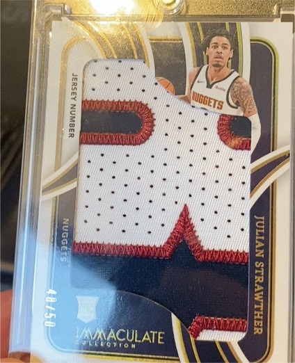 2023-24 Panini Immaculate Collection #JP-JUL Julian Strawther — front