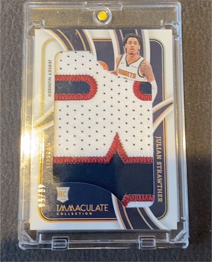 2023-24 Panini Immaculate Collection Jumbo Patch #JP-JUL Julian Strawther — front